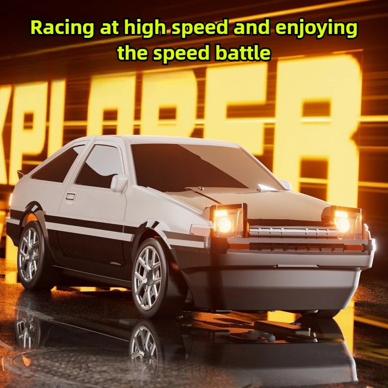 

AE86 RC 1/64 полномасштабный дрифт-автомобиль моделирование с подсветкой 2,4G пульт дистанционного управления настольный дрифт-автомобиль высокоскоростной ​ ​ Игрушка с дистанционным управлением