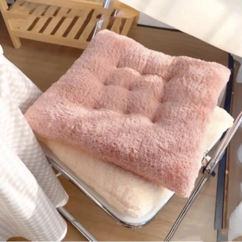 Winter Simple Plush Cushion Fart Cushion Office Sedentary Artifact Thickened Cushion Student Classroom Mat