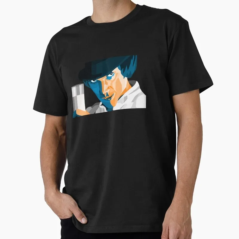 A Clockwork Orange 0826 Retro Movie Graphic T‑shirt Alex Droog Print Unisex Casual Tee Short Sleeve Streetwear All size S-6XL
