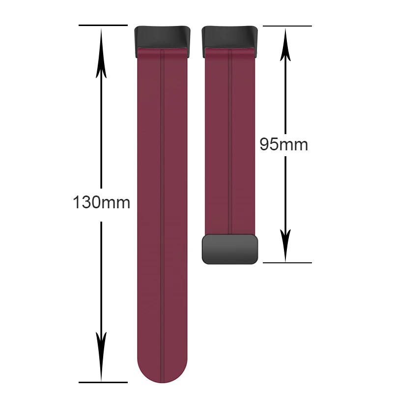 New Magnetic Silicone Band For Fitbit Charge 6 5 Sports Women Men Soft Watch Bracelet Strap For Fitbit Charge 5 6