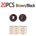 20 piezas Marrón/Negro