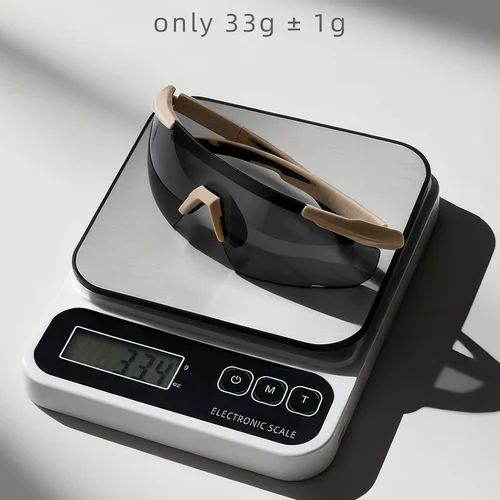 Imagen 2 del producto Gafas tácticas militares CS Airsoft, gafas de tiro a prueba de viento, HD, 3 lentes, para Motocross, motocicleta, montañismo, gafas de seguridad