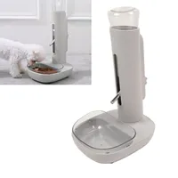 Pet Standing Water Dispenser Bowl, Automatic, Detachable, Pet Drinking Feeder for Dogs and Cats, 680ml