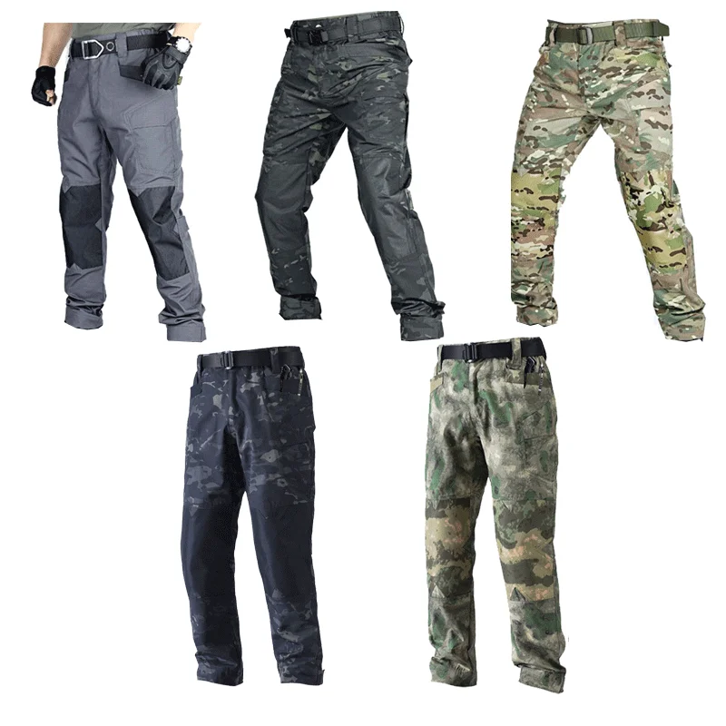

Military Tactical Pants Men Trousers Waterproof Multi-pocket Casual Pants Wear-Resistant Cargo Pant Training Outdoor Workwear