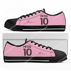 Miami Messi 10 Logo Argentina Low Top Sneakers Mens Womens Teenager High Quality Canvas Sneaker couple Casual Shoes Custom Shoe