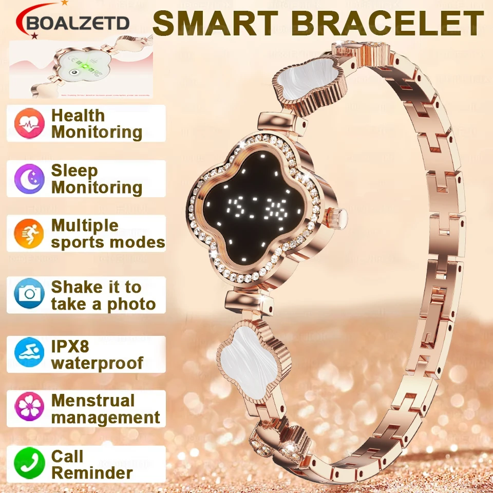 2026 New Pedometer swimm sport Smart Bracelet Women health IP67 Waterproof Heart Rate Sleep Monitoring Wristbands For Women Gift