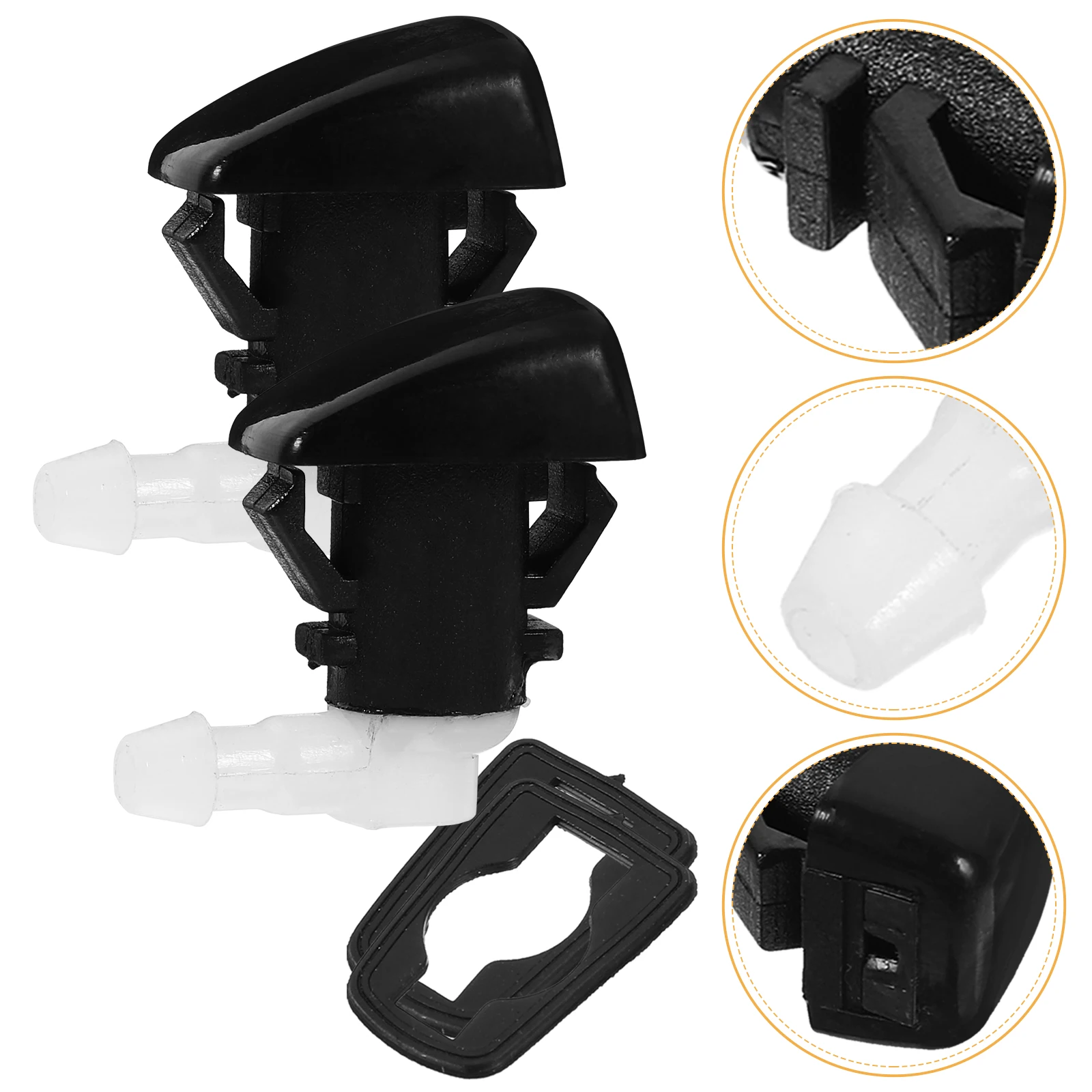

Windshield Washer Nozzle Front Car Sprayer Replacement Parts for Durable Spraying Easy Installation
