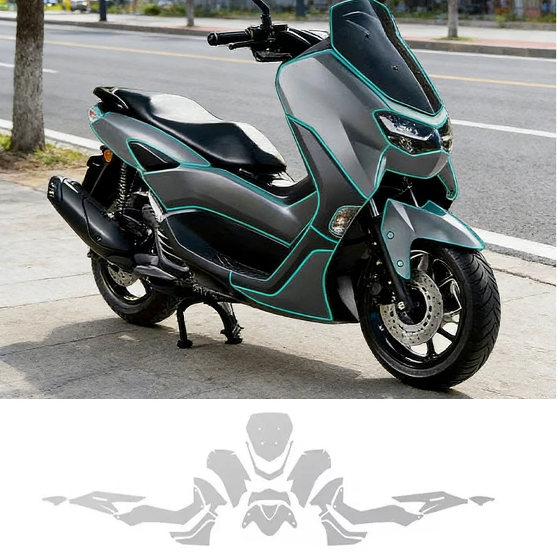 Suitable for Yamaha NMAX 155 2021-2024 TPU paint motorcycle fairing protective film, self-healing and scratch-resistant