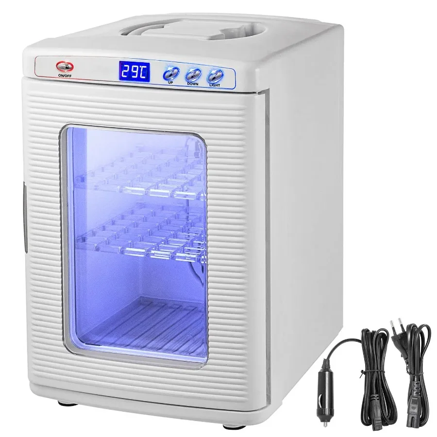

White Reptile Incubator 25L Scientific Lab Incubator Digital Incubator Cooling and Heating 5-60°C Reptile Egg Incubator 12V 11