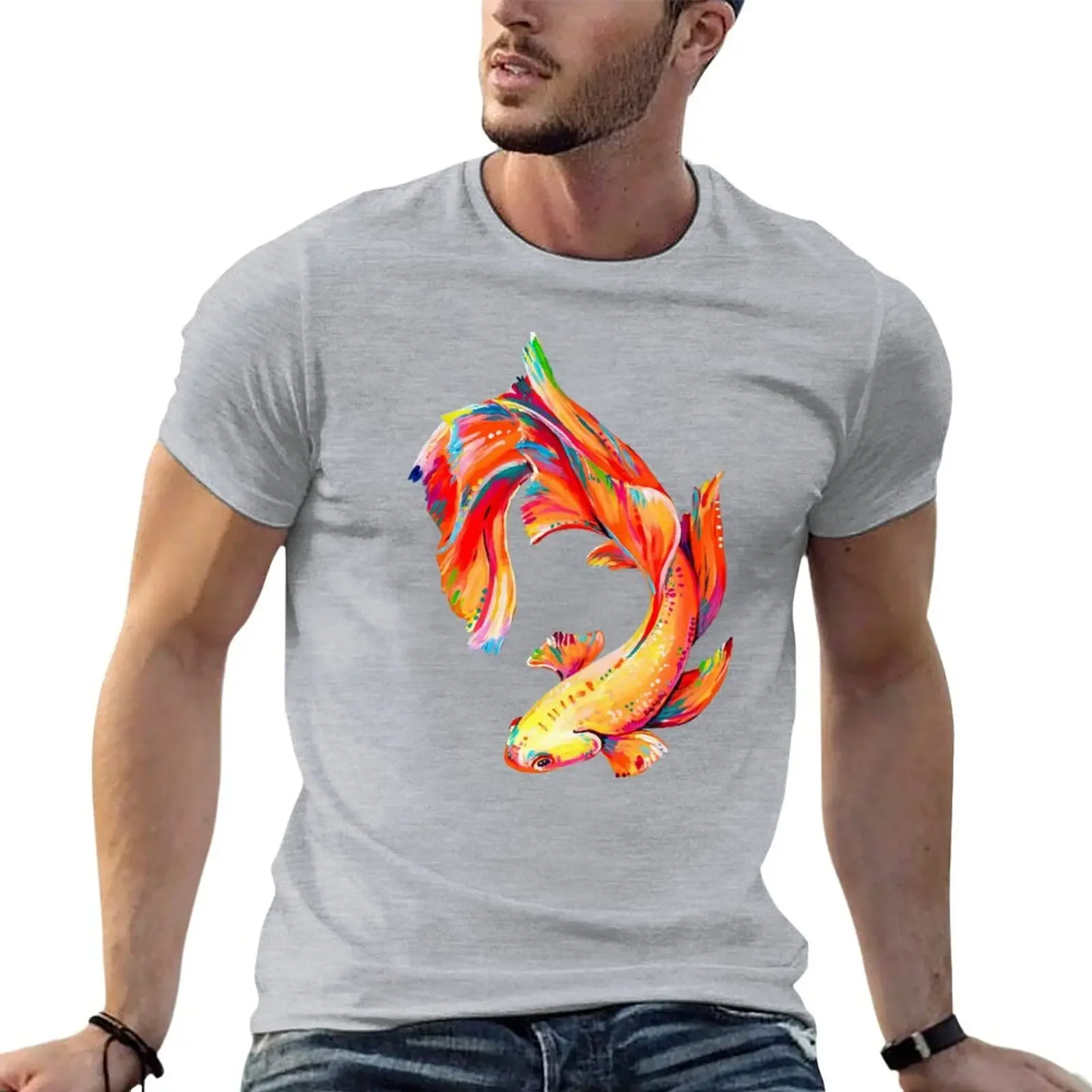 Siamese Fighting Fish, Betta Fish T-shirt customs heavyweights heavy weight t shirts for men