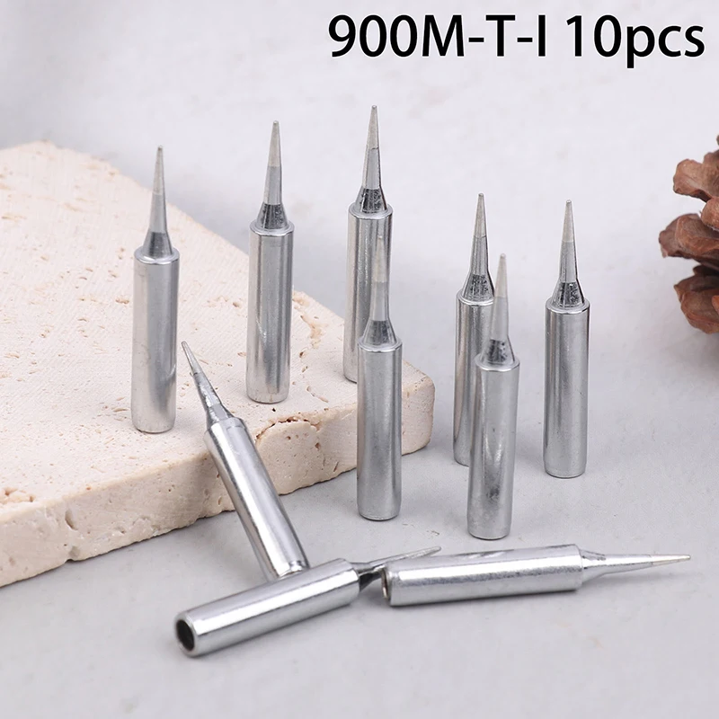 Fix Your Iron! 10Pcs 900M-T-I Tip Set, Restore Soldering Performance, Easy Replacement Kit for Stations