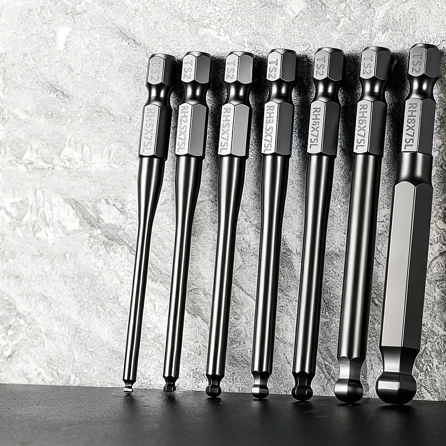 1.5-10mm Ball End Hex Screwdriver Bit Set Hex Head Allen Wrench Drill Bit Set Magnetic Hexagonal Shank Allen Key Screwdriver Bit