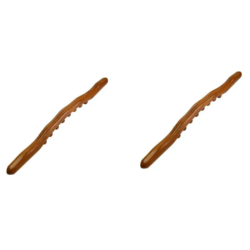 CGDS-2X 8 Beads Guasha Scraping Stick Wooden Massage Tools For Neck And Back Pain Stomach Body Shaping Anticellulite Leg B