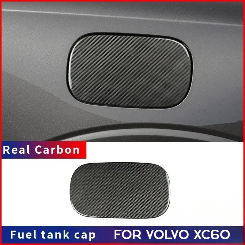 

For Volvo XC60 Real Dry Carbon Fiber Decoration Fuel Tank Cap (2018-2020 Models) Exterior Modification Accessories