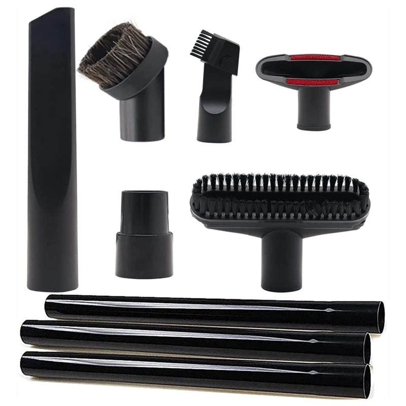 9 Pcs Parts Fit For Shopvac Accessories 1 1/4 Inch - 3 Pcs Vacuum Extension Wand, 32Mm & 35Mm Vacuum Hose Adapter