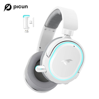 Picun G2 2.4GHz Bluetooth Wireless Gaming Headset For PC PS4 PS5 Phone Switch 5ms Low Latency 7.1 Surround Wired Headset ENC Mic