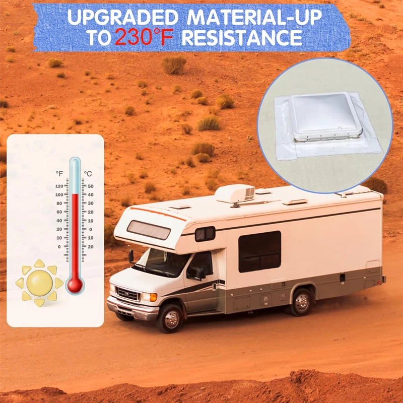 16.4ft RV Sealant Tape White Waterproof UV&Weatherproof Sealant Roofing Tape For RV Repair Window Boat Sealing Camper Roof Leaks 썸네일 5