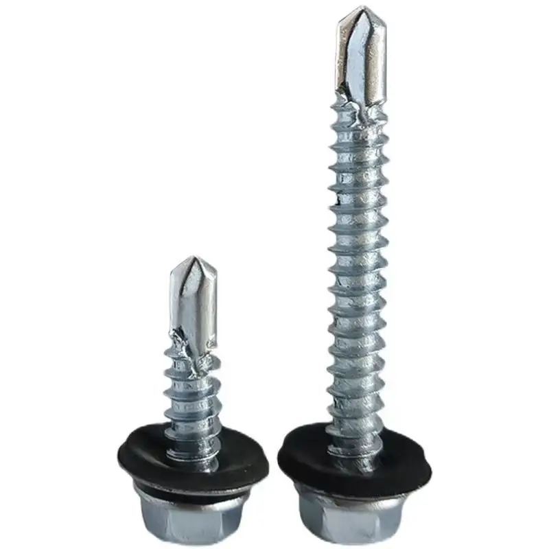 

M4.8*50 Galvanization Hexagonal Drilling Screw With Composite Pad