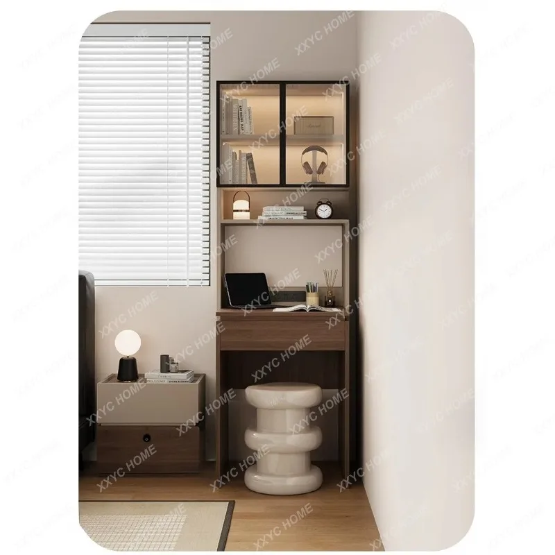 XX minimalist ultra-narrow desk bookcase integrated small apartment with drawers bedroom study table bedside single compute