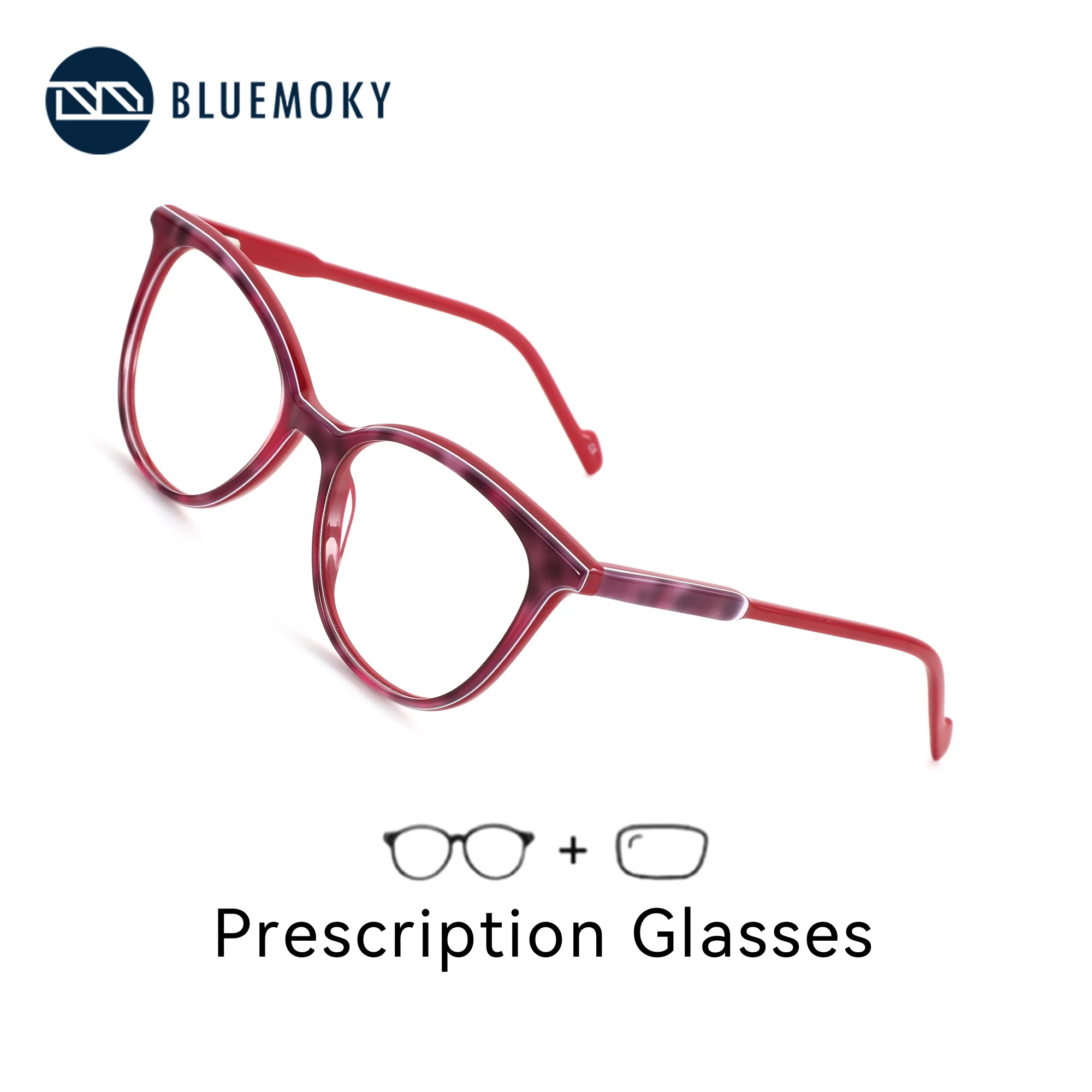 

Очки BLUEMOKY из ацетата с прогрессивными мультифокальными линзами для женщин, фотохромные оптические очки