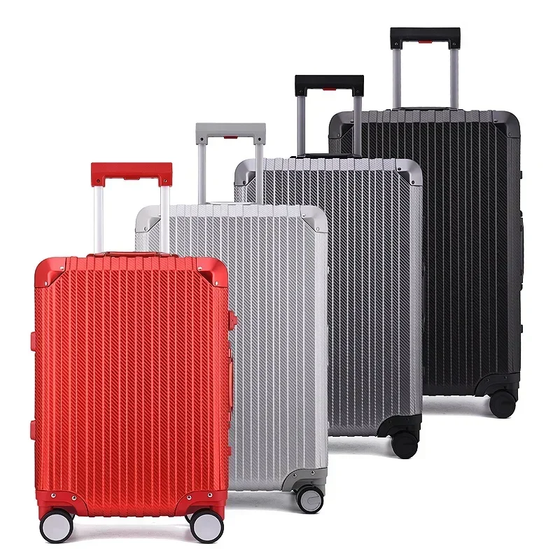 

Aluminum Luggage Business Trolley Box High Quality Luggage With Universal Wheel 20 inch New Boarding Box HOT SALES