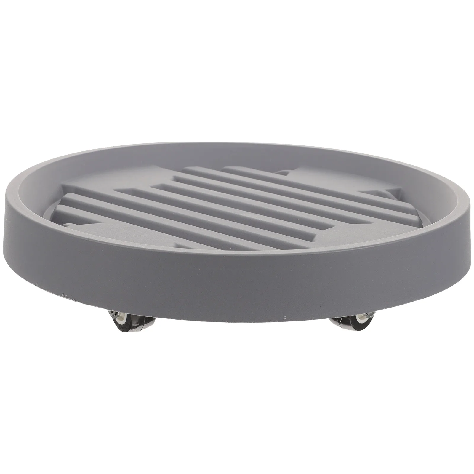 

Gray 22cm Diameter Durable Plastic Mobile Flowerpot Holder Prevent Water Flow Plant Tray for Pots Bonsai