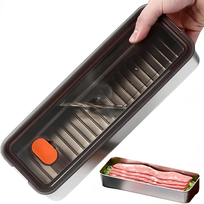 

Контейнеры для хранения с крышками, герметичные, контейнеры для хранения мяса Deli из нержавеющей стали для холодильника, кухонный контейнер для хранения продуктов питания