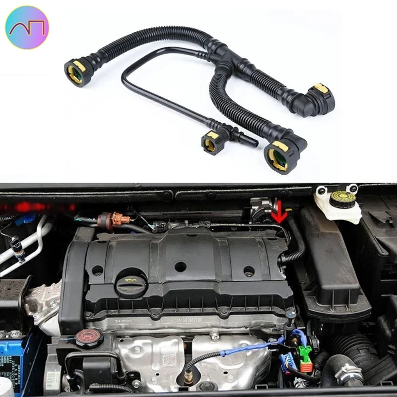 

1pc NewNew Car Engine Exhaust Crankcase Breather Tubes Waste Gas Vent Pipes for Citroen 1192W0/9675884280 for Peugeot 307 308