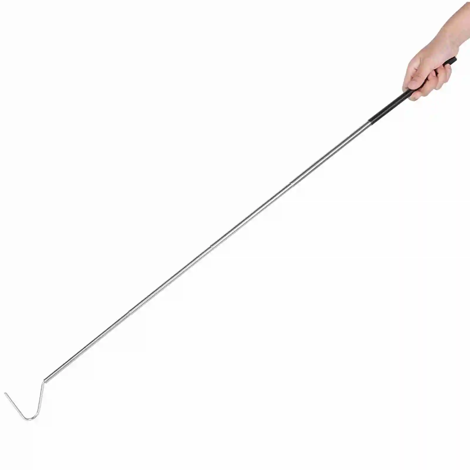 Stainless Steel Extensible Telescopic Snake Reptile Catcher Capture Hook Tool(100cm)