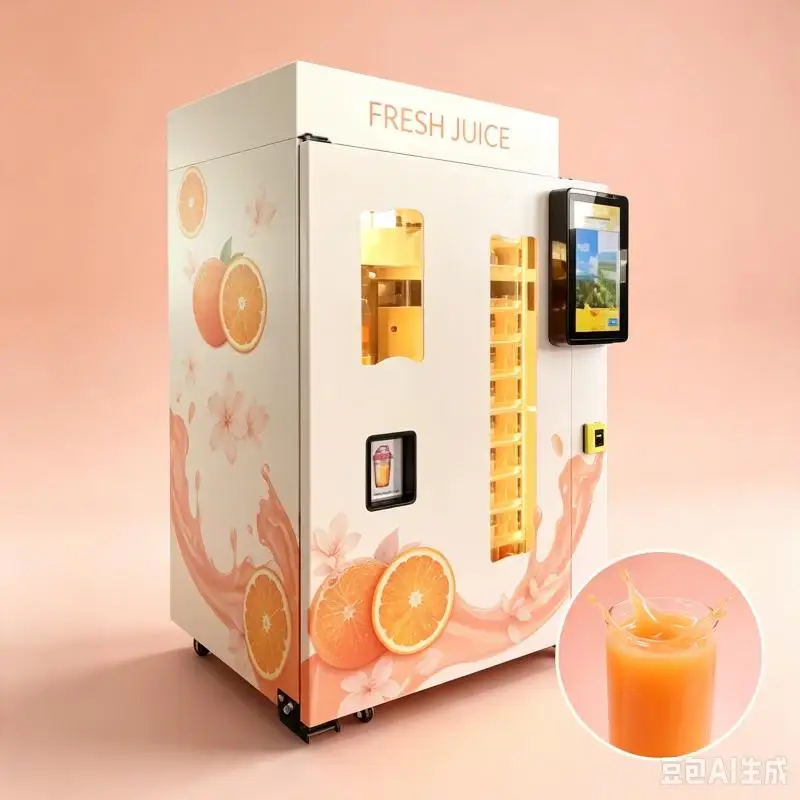 Orange Juice Vending Machine Commercial Automatic Fruit Juice Maker Fresh Citrus Extraction Equipment