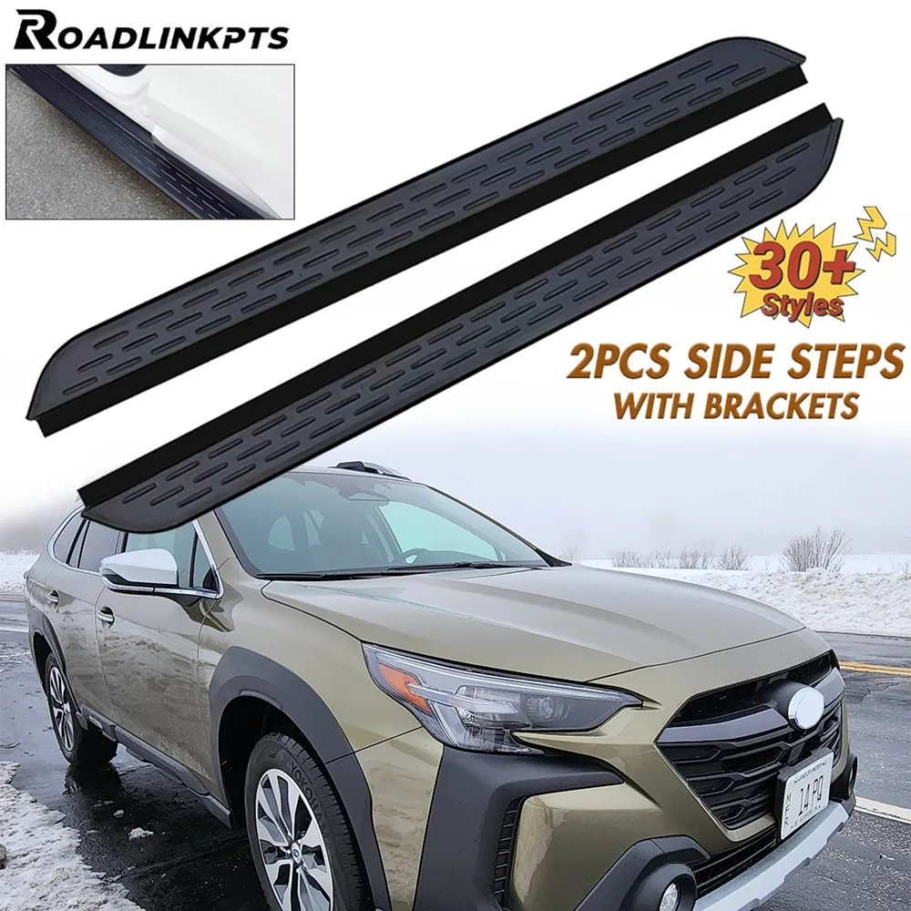 

2PCS Aluminum 4.7" Wide Fixed Side Steps Fit for Subaru Outback 2022-2025 Running Boards Nerf Bars Rails Plates Pedals