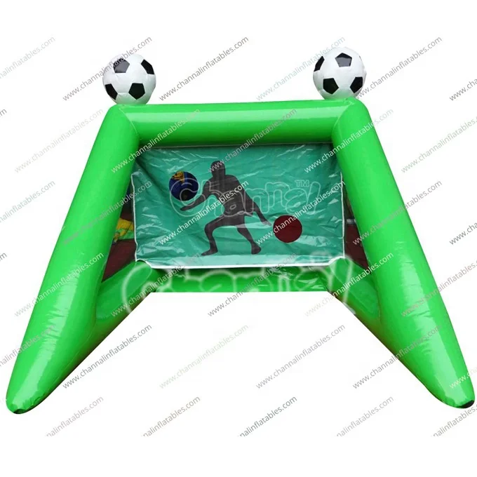 Outdoor Inflatable Bounce Game Jumping Bouncer Inflatable Soccer Gate Shooting Game