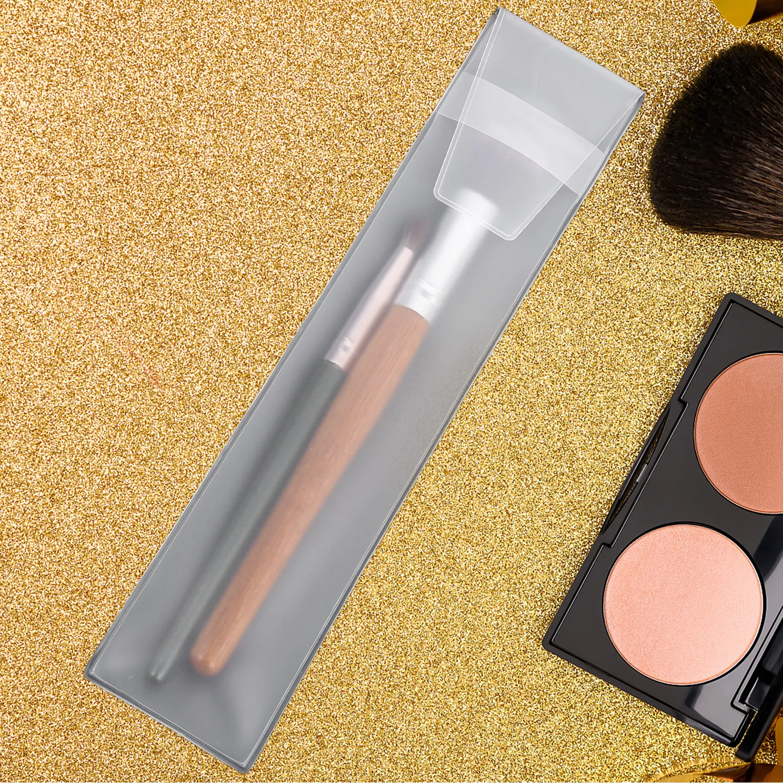 

10pcs Makeup Bag Dustproof Brush Cover For Travel Portable Storage Holder Eva Makeup Brush Organizer Foundation Loose