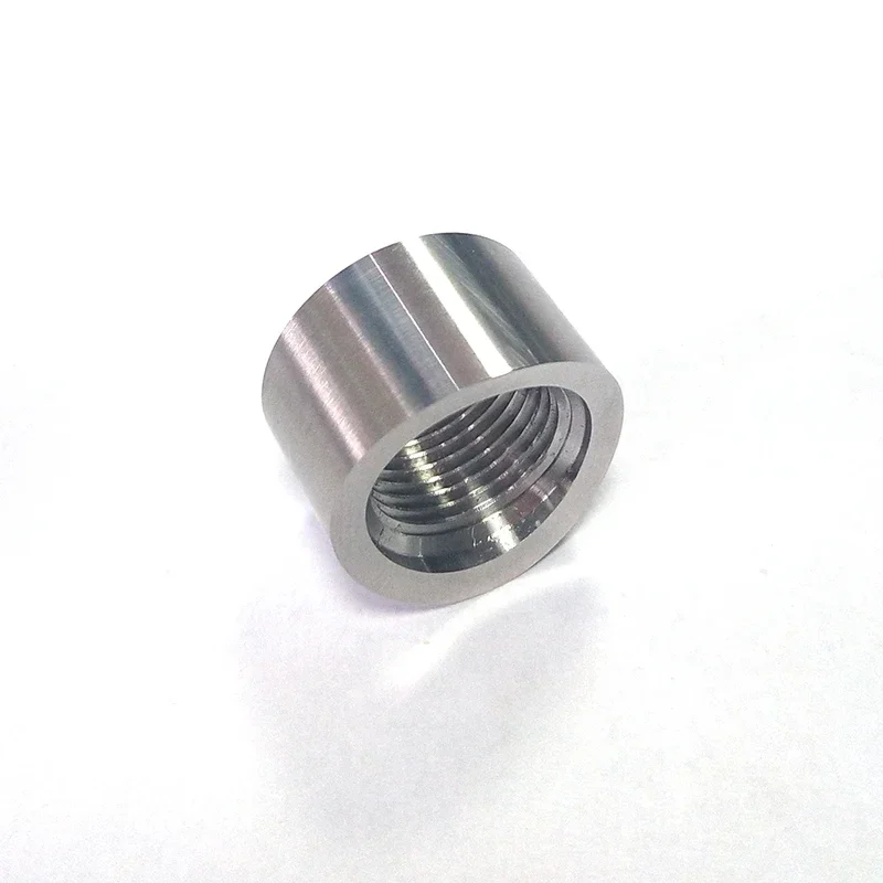 1/2PCS M18x1.5 304 Stainless Steel Curved Notched O2 Oxygen Sensor Weld Bung Nut Exhaust