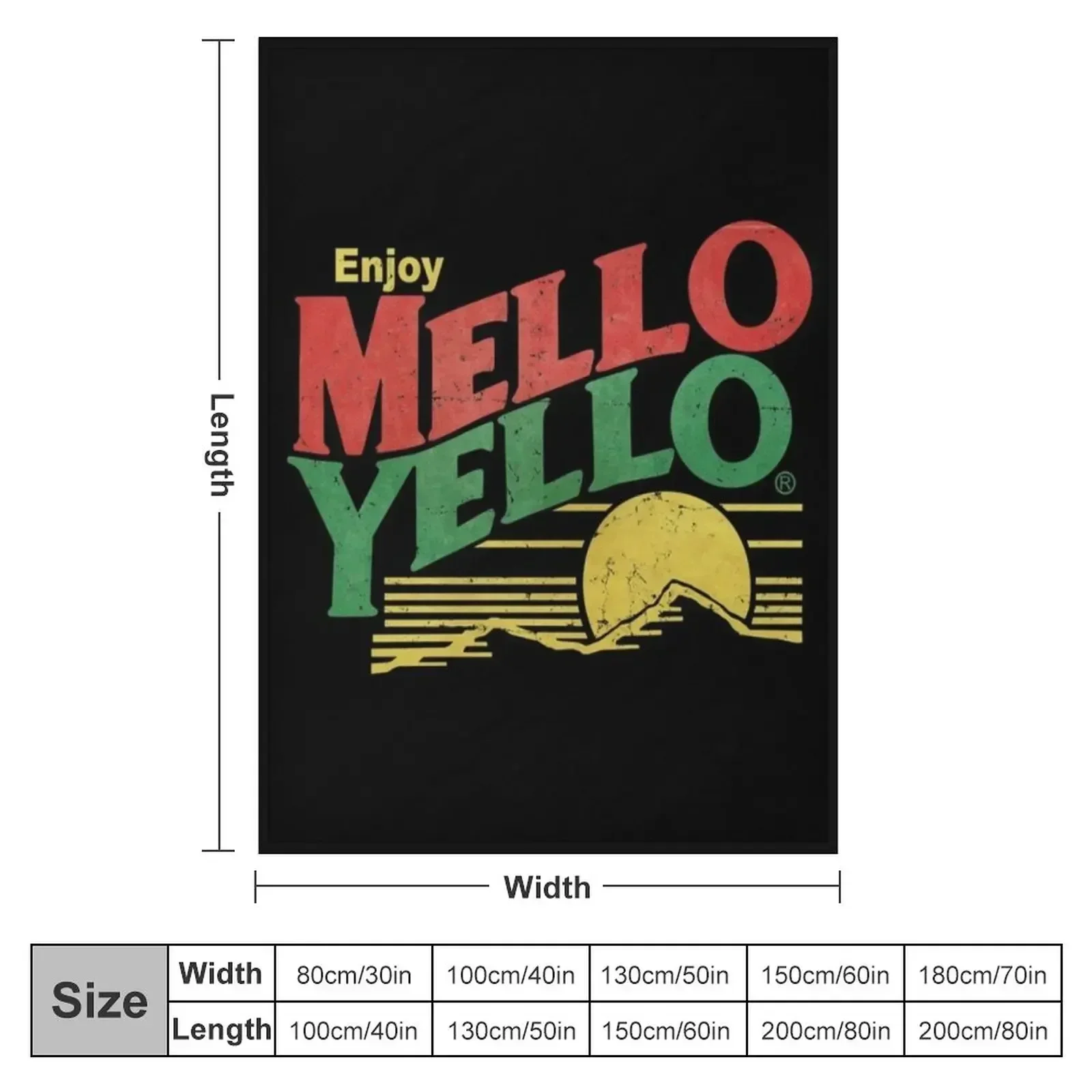 Mello Yello Essential . Throw Blanket Personalized Gift Polar Sofa Throw Decorative Beds Blankets