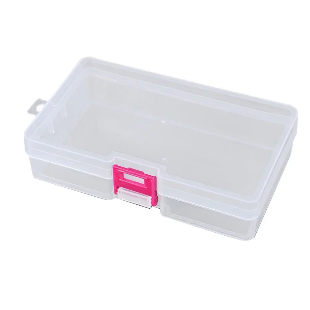 Latch Box Transparent Visible Storage Plastic Clear Square Fishing Gear EmptyBox For Hook And Fishing Gear Storage