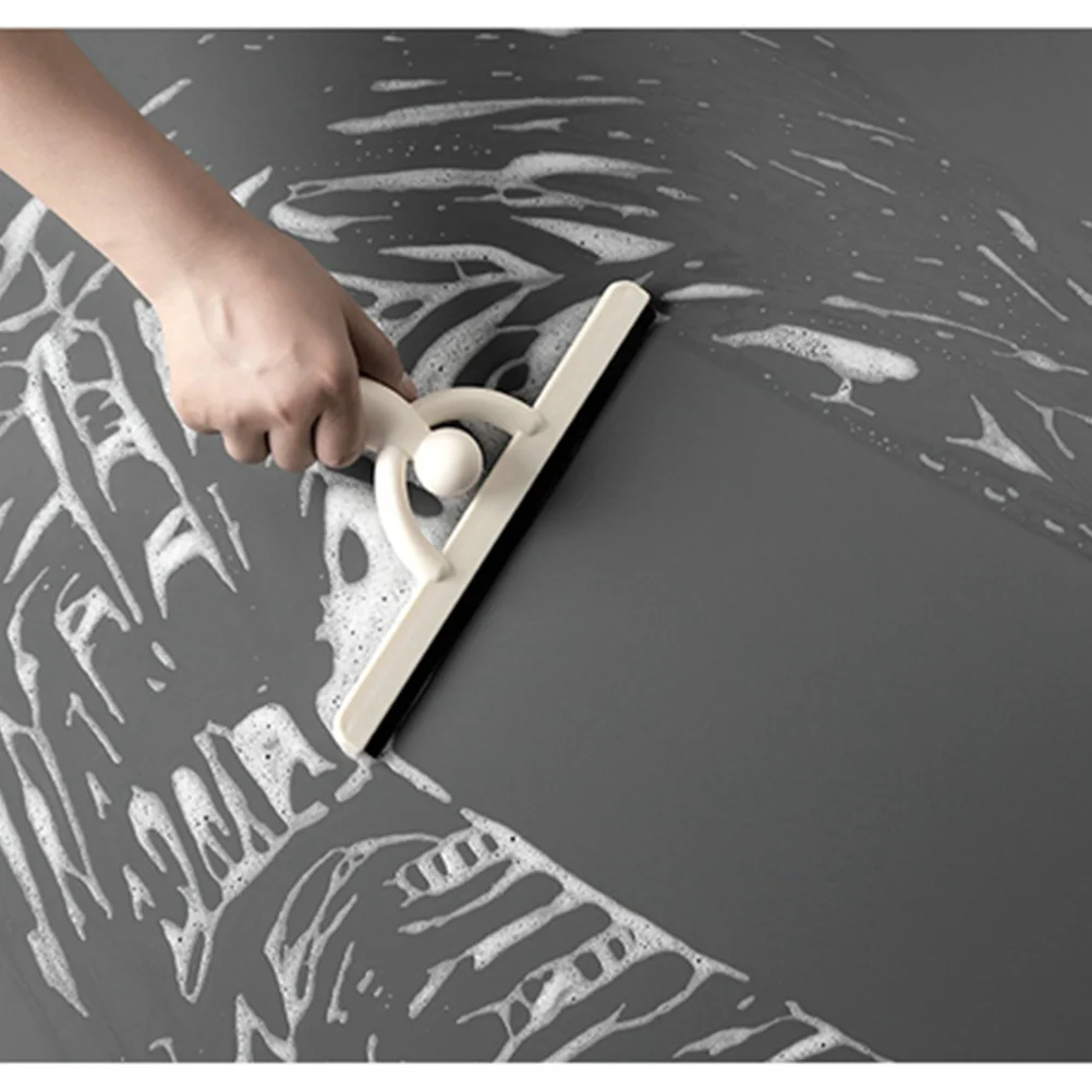 

Window Cleaning Squeegee Grey Plastic Glass Wiper with Cute for Easy Scratches Free Maintenance