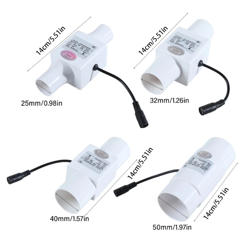 Quạt thông gió ống nội tuyến yên tĩnh 12V cho hệ thống thông gió phòng tắm