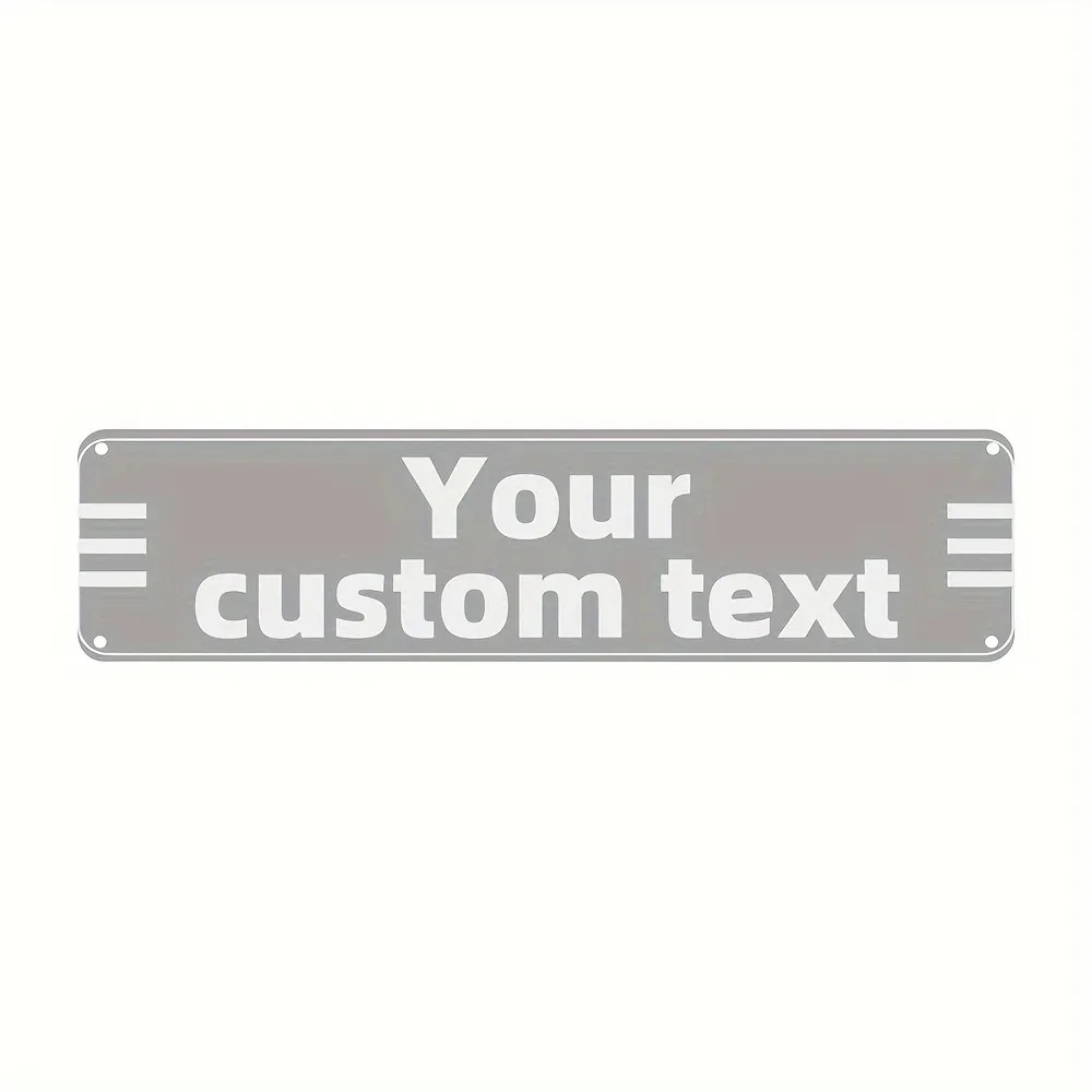 CIFbuy Custom UV Printed Urban Street School Garden Metal Sign,Personalized Text Aluminum Wall Decor Only