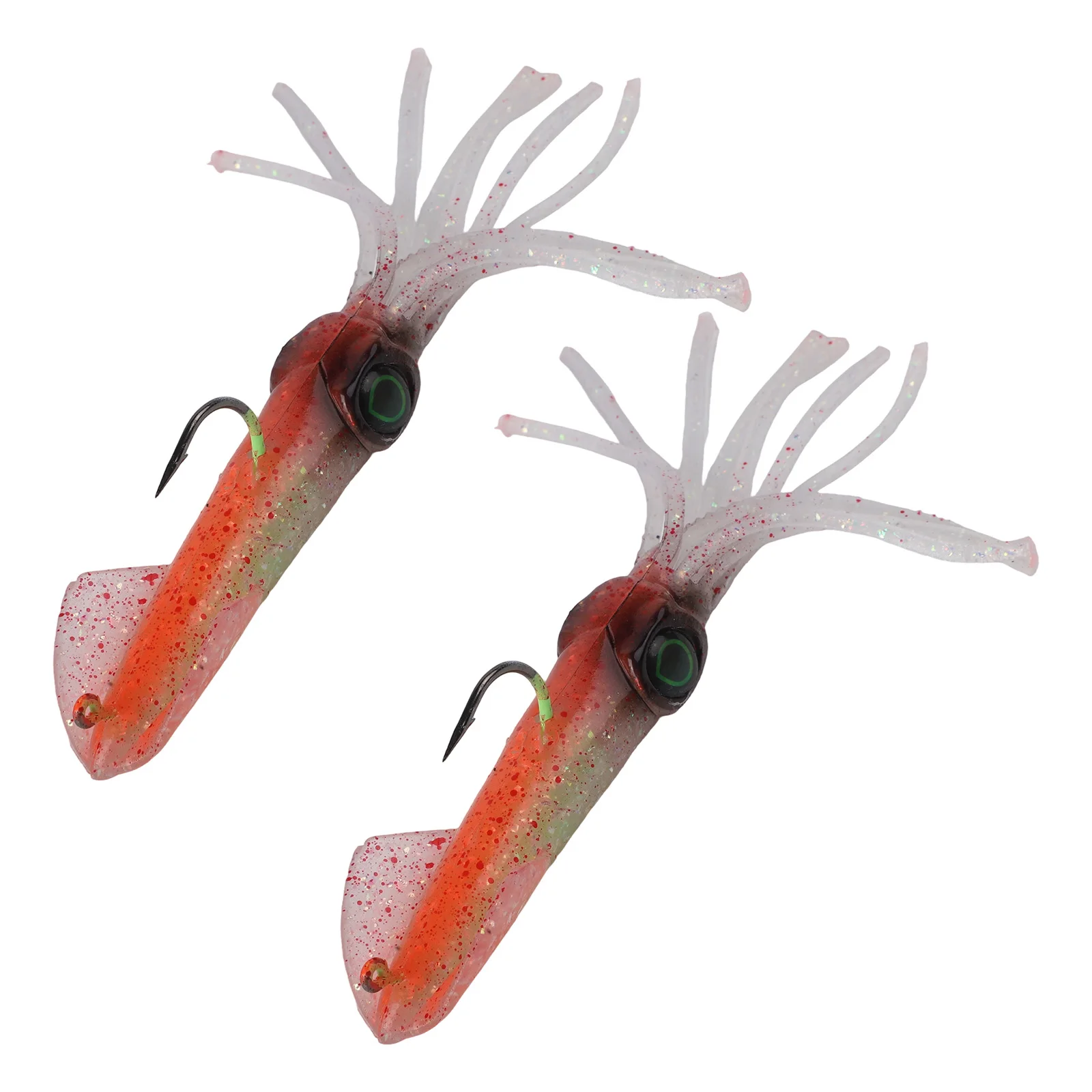 

Приманки для морской рыбалки с предварительно оснащенным крючком-приманкой для кальмаров и светящимся в темноте дизайном в виде осьминога, искусственная приманка для эффективной морской рыбалки.