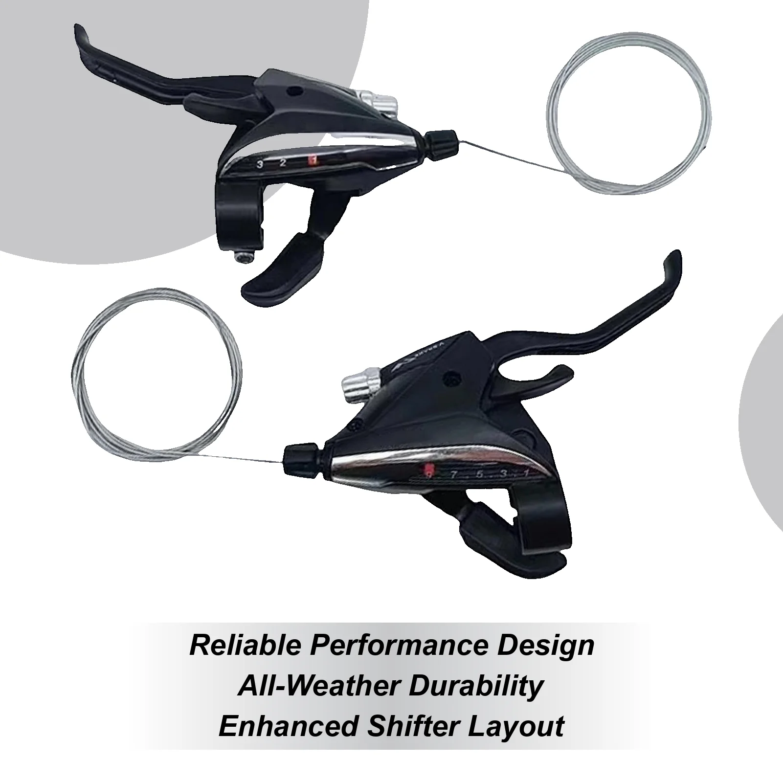 

Рычаг переключения передач для велоспорта 3x9, рычаги скорости, 1 пара, рычаг переключения передач для горного велосипеда, складная езда на тропу, фитнес-тренировки