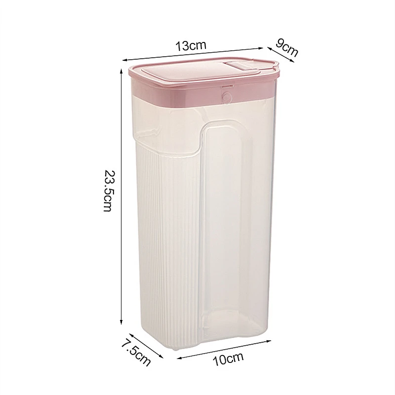 Kitchen Transparent Sealed Jar Plastic Household Cereals Grains Storage Box Hermetic Cans Organizer Bulk Classified Container