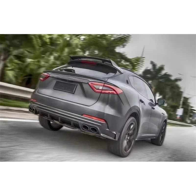 

Carbon Fiber Rear Bumper Lip Diffuser Spoiler Body Kit Levante 2016-2021 Auto Parts