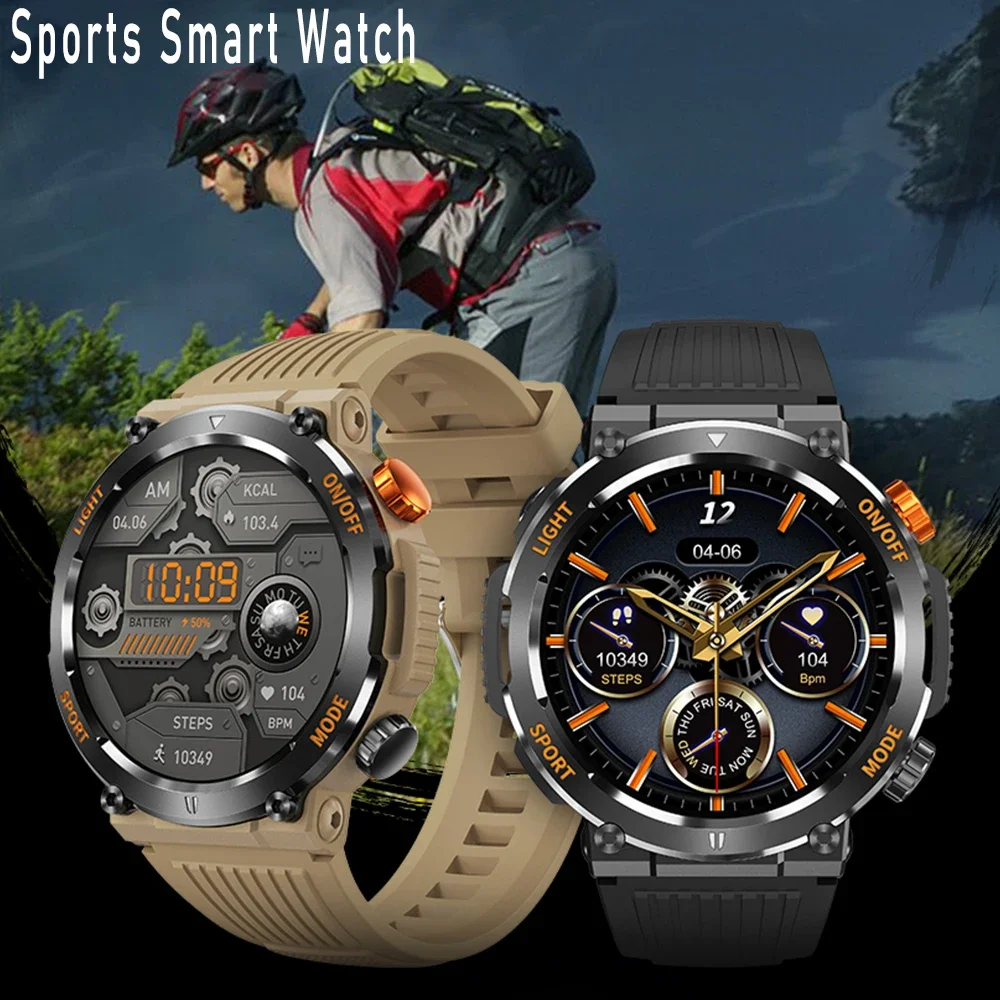 

Sport Smartwatch Bluetooth Call Smart Watch Blood Pressure Blood Oxygen Heart Rate Monitor IP67 Waterproof Compass Outdoor Watch