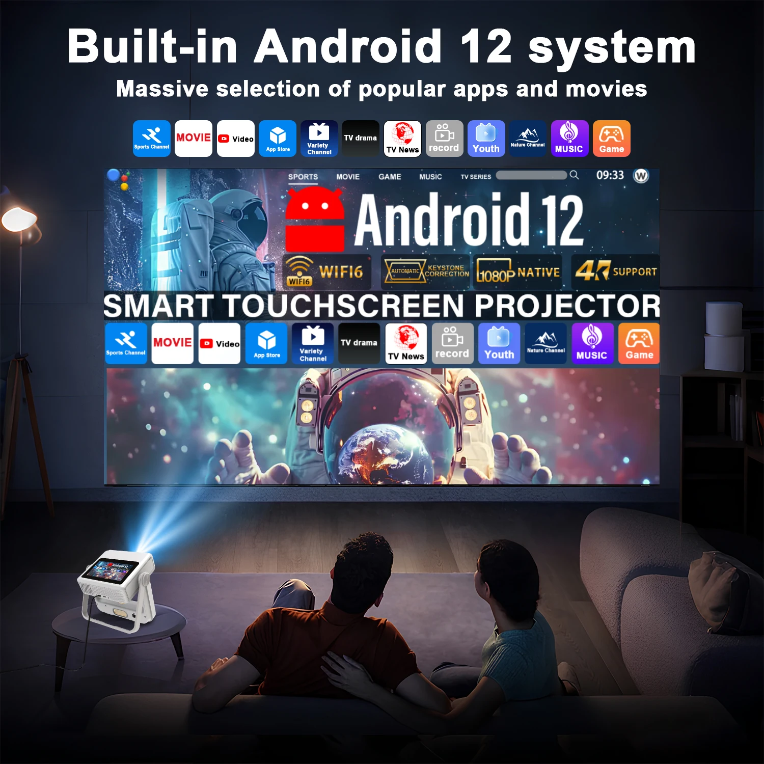 7-Zoll Touchscreen-Projektor 4 – Home Cinema Kids Bewertung und Preis