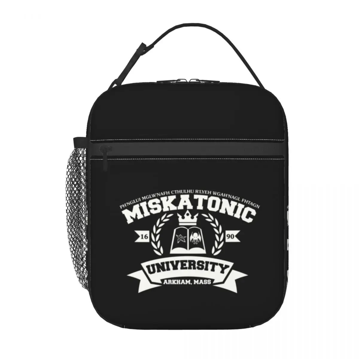 Call Of Cthulhu Miskatonic University Insulated Lunch Bag for Women Portable Cooler Thermal Lunch Box Office Picnic Travel