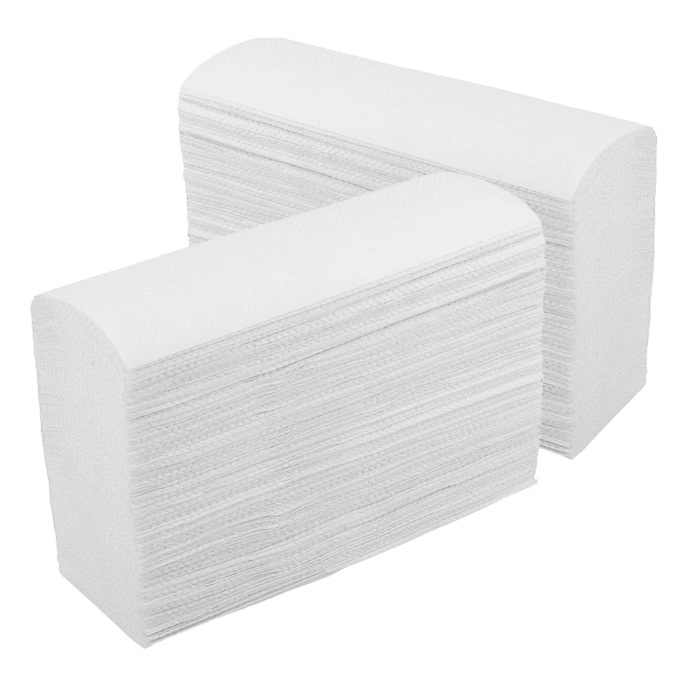

2 Packs Commercial Paper Towels Soft High Absorbency Hand Bathroom Napkins Travel Tissue Kitchen Camping Portable