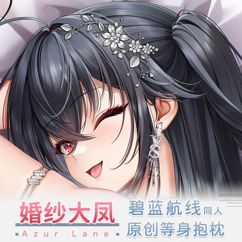 

IJN Taiho Wedding Dress Azur Lane Hugging Body Pillow Case Cosplay Game Dakimakura Cushion Cover Bedding Decor Xmas Gift