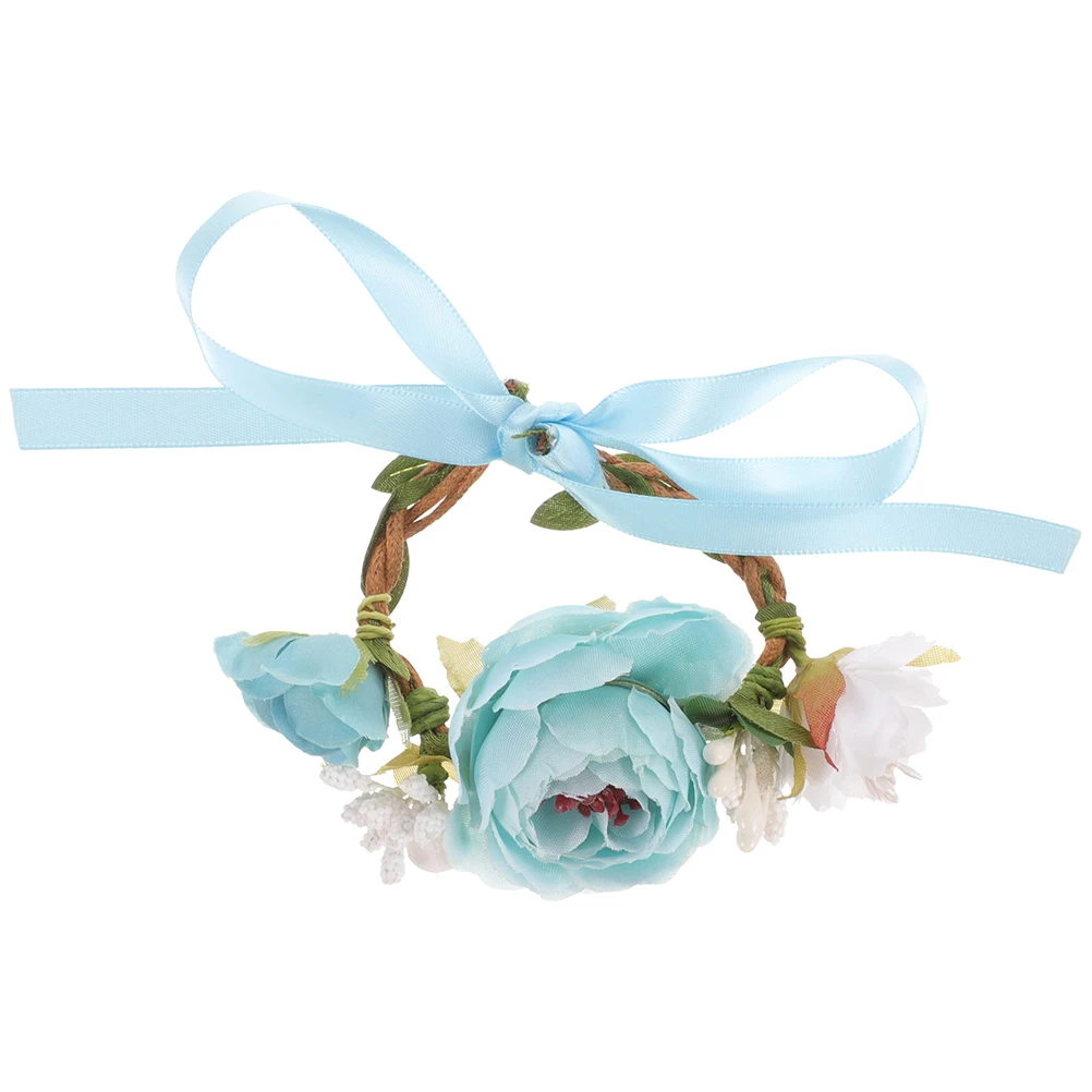 

Flower Collar for Cats Dogs Blue M Size Pet Necklace Reusable Cat Dog Collar Parties Photos Christmas Birthday Weddings Delicate