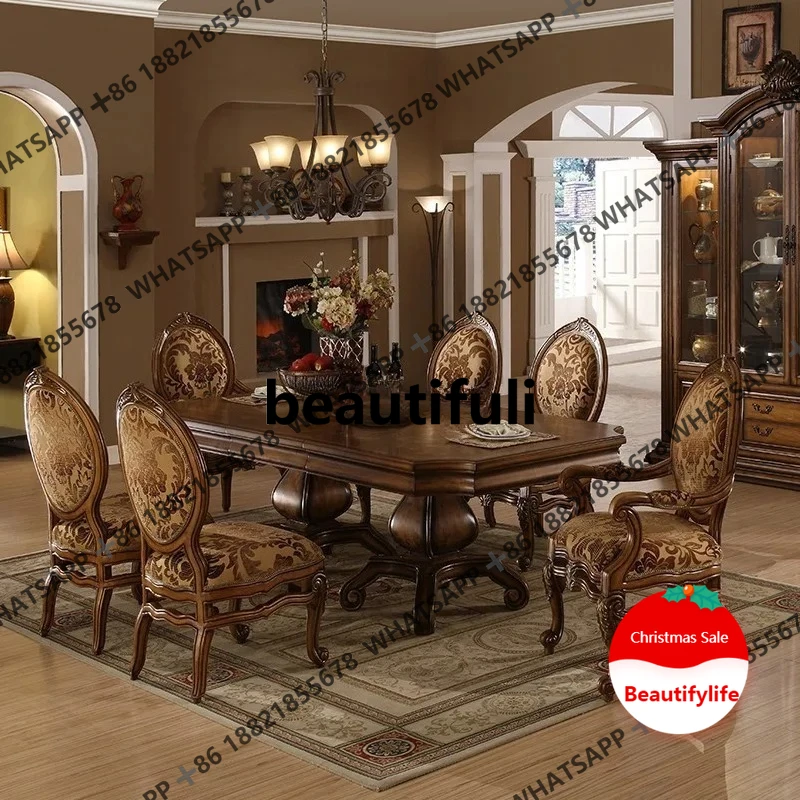 

Американский обеденный стол из цельного дерева, простой обеденный стол для ресторана, небольшой квартиры